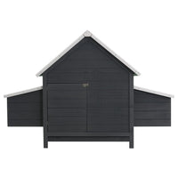 Chicken Coop Grey 157x97x110 cm Wood Kings Warehouse 