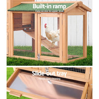Chicken Coop Rabbit Hutch 138cm Wide Wooden Pet Hutch coops & hutches Kings Warehouse 