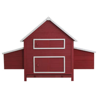 Chicken Coop Red 157x97x110 cm Wood Coops & Hutches Supplies Kings Warehouse 