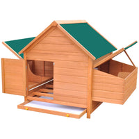 Chicken Coop Wood 157x97x110 cm Coops & Hutches Supplies Kings Warehouse 