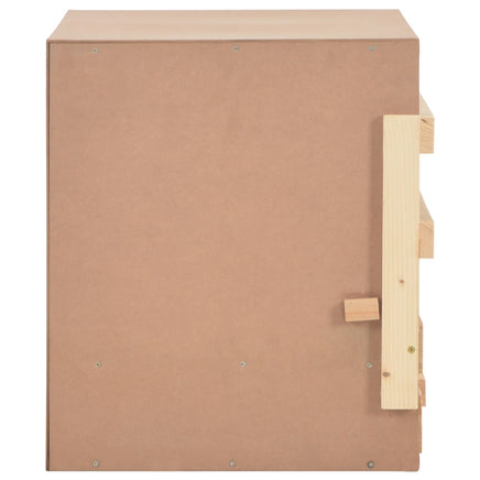 Chicken Laying Nest 2 Compartments 63x40x45 cm Solid Pine Wood Coops & Hutches Supplies Kings Warehouse 