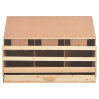Chicken Laying Nest 3 Compartments 93x40x65 cm Solid Pine Wood Coops & Hutches Supplies Kings Warehouse 