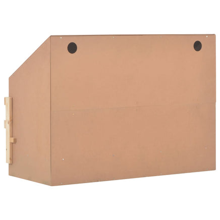 Chicken Laying Nest 3 Compartments 93x40x65 cm Solid Pine Wood Coops & Hutches Supplies Kings Warehouse 