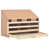 Chicken Laying Nest 3 Compartments 93x40x65 cm Solid Pine Wood Coops & Hutches Supplies Kings Warehouse 