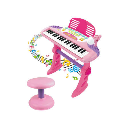 Children's Electronic Keyboard with Stand (Pink) Musical Instrument Toy Kings Warehouse 