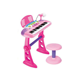 Children's Electronic Keyboard with Stand (Pink) Musical Instrument Toy Kings Warehouse 