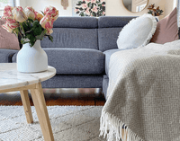 Chiswick Throw - Merino Wool/Cashmere - Beige Kings Warehouse 