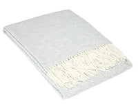 Chiswick Throw - Merino Wool/Cashmere - Light Grey Kings Warehouse 