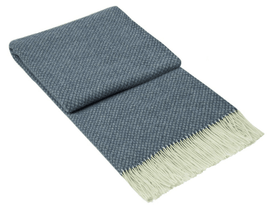 Chiswick Throw - Merino Wool/Cashmere - Navy Kings Warehouse 