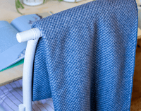 Chiswick Throw - Merino Wool/Cashmere - Navy Kings Warehouse 