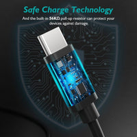 CHOETECH AC0001 USB-A to USB-C Charge & Sync Cable 0.5M Black Kings Warehouse 