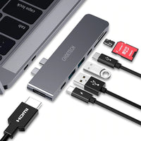 CHOETECH HUB-M14 USB-C 7 in 1 Expand Docking Station Hub for MacBook Pro Kings Warehouse 