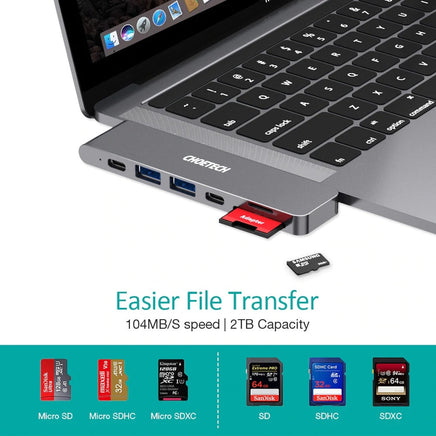 CHOETECH HUB-M14 USB-C 7 in 1 Expand Docking Station Hub for MacBook Pro Kings Warehouse 