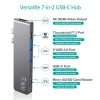 CHOETECH HUB-M14 USB-C 7 in 1 Expand Docking Station Hub for MacBook Pro Kings Warehouse 
