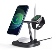 CHOETECH T583-F 4-in-1 Magentic Wireless Charging Station for iPhone/Apple Watch/Headphones/Pencil Kings Warehouse 