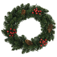 Christmas Wreaths 2 pcs with Decoration Green 45 cm Kings Warehouse 