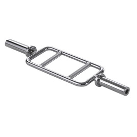 Chrome Olympic Tricep Bar Barbell Heavy Duty with Spring Collars Kings Warehouse 