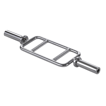 Chrome Olympic Tricep Bar Barbell Heavy Duty with Spring Collars Kings Warehouse 