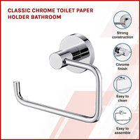 Classic Chrome Toilet Paper Holder Bathroom Home & Garden Kings Warehouse 