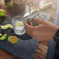 Cocktail Shaker Set Bartender Kit with Bamboo frame and 12 Pieces Stainless Steel Bar Tool Set Kings Warehouse 