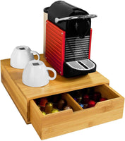 Coffee Machine Stand and Storage Box for Coffee Capsules and Tea Bags Kings Warehouse 