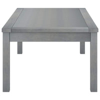 Coffee Table 100x50x33 cm Grey Solid Acacia Wood Kings Warehouse 