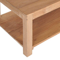 Coffee Table 100x50x40 cm Solid Teak Wood Kings Warehouse 