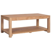 Coffee Table 100x50x40 cm Solid Teak Wood Kings Warehouse 