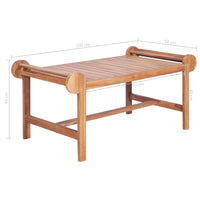 Coffee Table 100x50x45 cm Solid Teak Kings Warehouse 