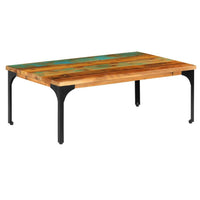 Coffee Table 100x60x35 cm Solid Reclaimed Wood Kings Warehouse 