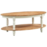 Coffee Table 102x62.5x42 cm Solid Acacia Wood Kings Warehouse 
