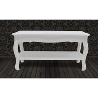 Coffee Table 2 Tiers MDF White Kings Warehouse 