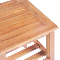 Coffee Table 40x40x50 cm Square Solid Teak Kings Warehouse 