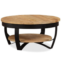Coffee Table 65 cm Solid Rough Mango Wood Kings Warehouse 