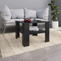 Coffee Table Black 60x60x42 cm