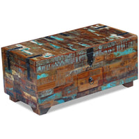 Coffee Table Box Chest Solid Reclaimed Wood 80x40x35 cm Kings Warehouse 