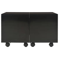 Coffee Table High Gloss Black 60x60x35 cm Living room Kings Warehouse 
