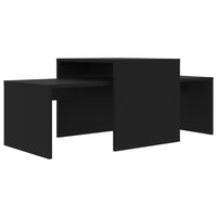 Coffee Table Set Black 100x48x40 cm Living room Kings Warehouse 