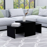 Coffee Table Set Black 100x48x40 cm Living room Kings Warehouse 