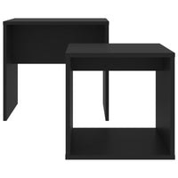 Coffee Table Set Black 48x30x45 cm Living room Kings Warehouse 