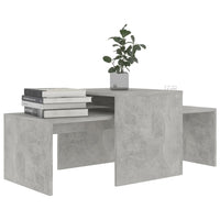 Coffee Table Set Concrete Grey 100x48x40 cm Living room Kings Warehouse 
