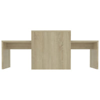 Coffee Table Set Sonoma Oak 100x48x40 cm Living room Kings Warehouse 