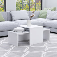 Coffee Table Set White 100x48x40 cm Living room Kings Warehouse 