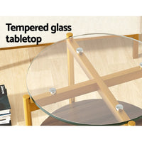 Coffee Table Side Table Laptop Desk Bedside Sofa Glass Table Metal Frame Christmas Peak Season Sale Kings Warehouse 