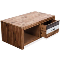 Coffee Table Solid Acacia Wood 90x50x37.5 cm Kings Warehouse 