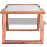 Coffee Table Solid Acacia Wood Brown 100x50x40 cm Kings Warehouse 