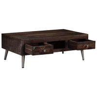 Coffee Table Solid Reclaimed Wood 100x60x35 cm Kings Warehouse 
