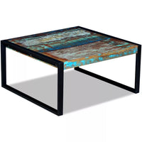 Coffee Table Solid Reclaimed Wood 80x80x40 cm Kings Warehouse 