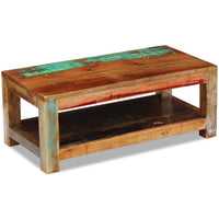 Coffee Table Solid Reclaimed Wood 90x45x35 cm Kings Warehouse 