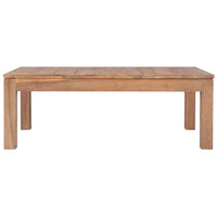 Coffee Table Solid Teak Wood with Natural Finish 110x60x40 cm Kings Warehouse 